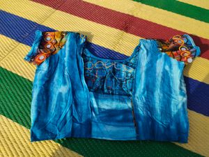 embroidery ghagra set with blouse