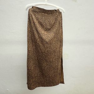 Leopard Print Maxi Skirt