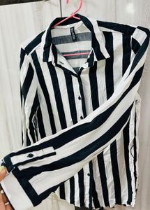 Striped Button-Down Shirt