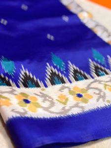 Elegant Blue Patterned Saree