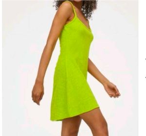 H&m  Lime Green Mini Dress