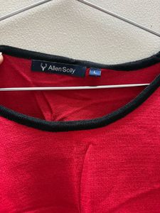 Allen Solly Red T-shirt