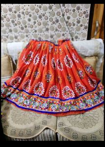 garba dress orange colour