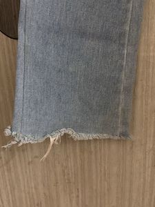 Light Wash Ripped Flare Jeans