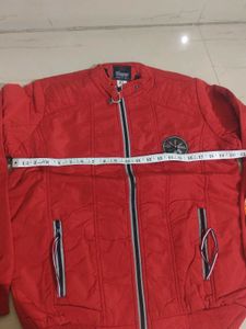 Men's Red Quilted Bomber Jacket
