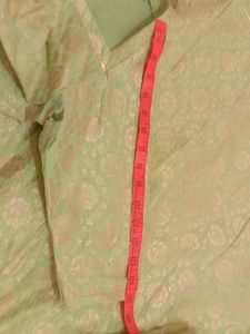 Beautiful Green Brocade rajputi parcha poshak