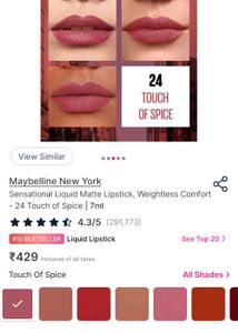 Maybelline Sensational Liquid Matte Lipstick