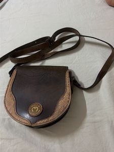 Vintage Brown Crossbody Bag