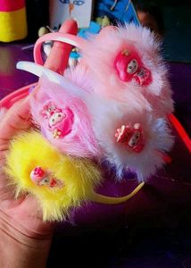 Fluffy hairband for girls