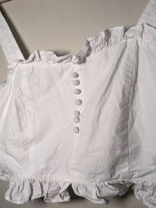 White Ruffle Crop Top