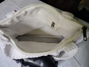 White Crochet Handbag
