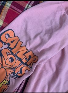 Pink Garfield Graphic Sweatshirt