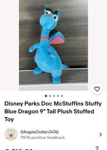 Collectible Cute Blue Dragon Plush Toy