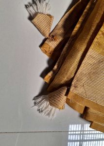 Elegant Gold Embroidered Saree