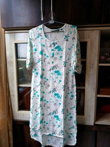 Floral Print Up-Down Kurta