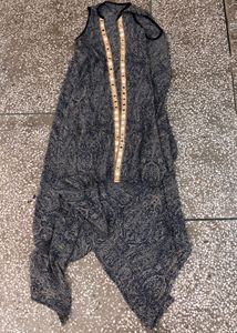 Embroidered Kurta Shrug Dress