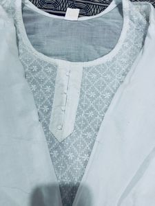 Elegant White Chikankari Kurti💎🤍