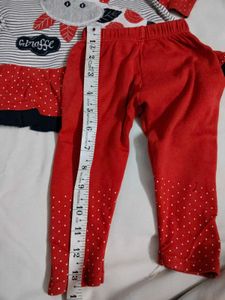 kids' Cute Giraffe Print Baby Girls Outfit