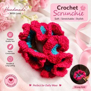 Handmade Crochet Scrunchie