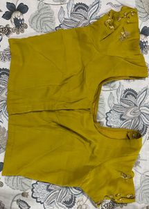 Elegant Yellow Embroidered Saree