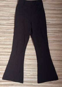 High-Waisted Flare Black Pants