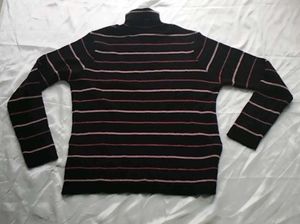 Striped Turtleneck Sweater