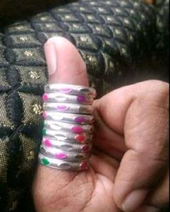 SilverRings with Colorful Accents