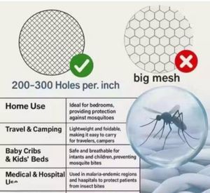 Green Mosquito Net for Bed