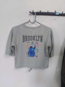 women 2 side printed t shirt.