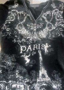 Paris Eiffel Tower Graphic goth unisex tee