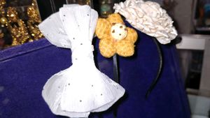 combo of 3 diffrent Cute Flower and Bow Headbands