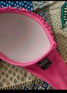 HB Helis Brain beach Pink Bikini Top