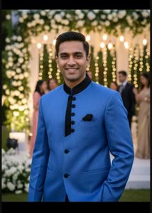 Blue Wedding Guest Coat Size - L