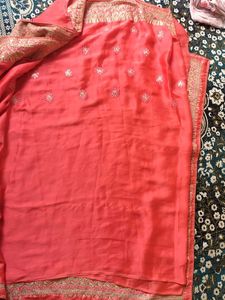 Stunning Embroidered Silk Saree
