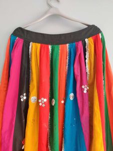 Colorful Striped Lehenga Choli