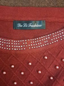 Embellished Knit Sweater