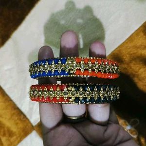 Colorful Beaded Bangle Set