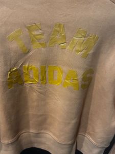 Orange Adidas Cropped Sweatshirt