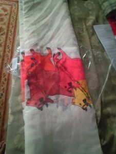Digital print cotton saree