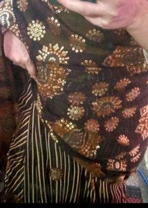 Designer  leheriya Bandhani Saree  Blouse Piec