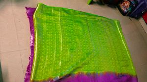 Silver Design Banarasi Soft Silk Saree
