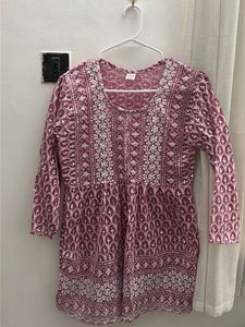 Embroidered Sequin Short Kurti