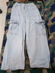 Zudio Light Wash Loose Straight Jeans