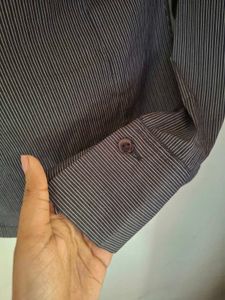 Y2K Cinched Pinstripe Shirt