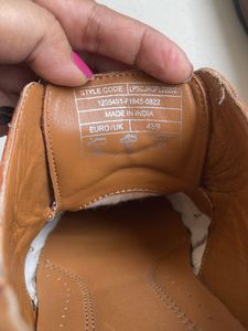 Louis Philippe Men's Brown Leather Oxford Shoes