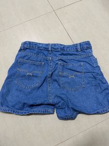 Distressed Denim Shorts