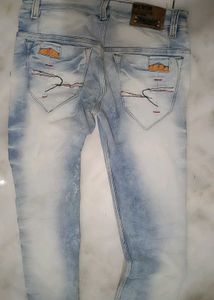 Stylish Light Wash Denim Jeans