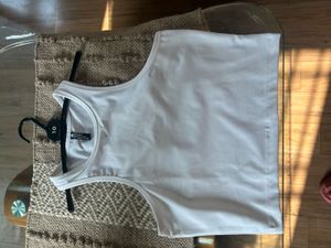 The Essential White Crop Tank