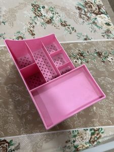 Pink Makeup Organiser with Drawer