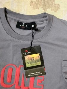 Men's Grey "ONE LIFE" Graphic T-Shirt